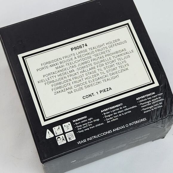 🩵NIB PartyLite Forbidden Fruits Mirrored Large Tealight Candle Holder - Picture 9 of 9